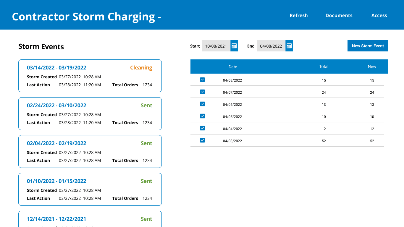 Storm Response & Contractor Portal — view 1